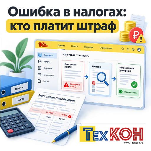 Ошибка бухгалтера: кто платит налоговый штраф